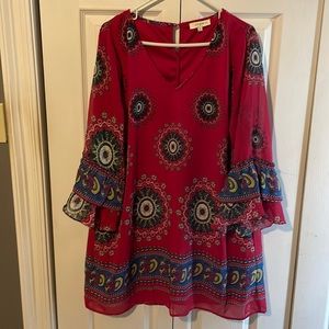 Umgee red dress, size XL.